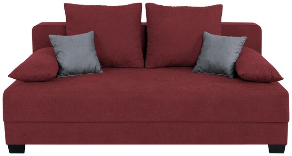 ROZKLADACIA POHOVKA, textil, kompozitné drevo, červená P & B - Sedačky, Online Only
