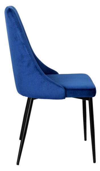 Jedálenská stolička LINCOLN zamatová, granátová