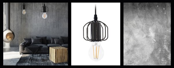 TooLight Stropné svietidlo Loft Black APP 595-1CP