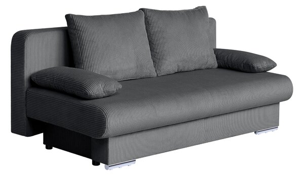 ROZKLADACIA POHOVKA, textil, kompozitné drevo, tmavosivá P & B - Sedačky, Online Only