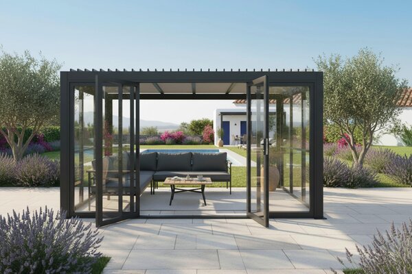 PERGOLA velikost: 396/231/299 cm Amatio - Zatienenie terasy, balkóna & záhrady