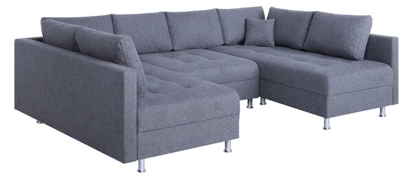 SEDACIA SÚPRAVA, textil, sivá P & B - Sedačky, Online Only