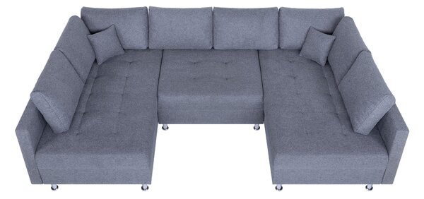SEDACIA SÚPRAVA, textil, sivá P & B - Sedačky, Online Only