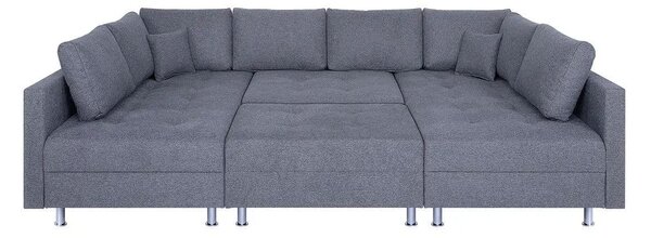 SEDACIA SÚPRAVA, textil, sivá P & B - Sedačky, Online Only