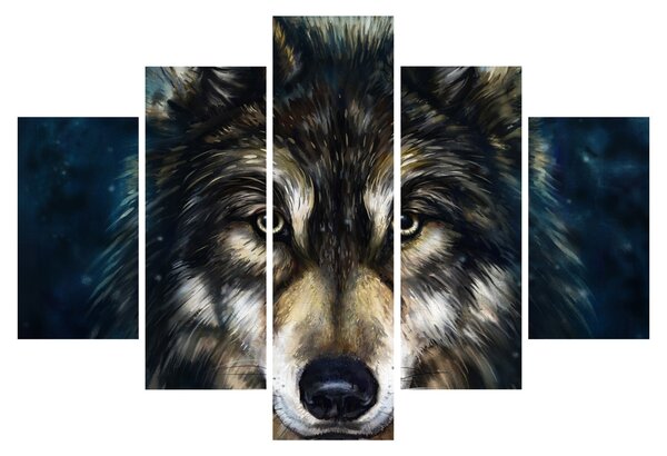 Obraz - Vlk (150x105 cm)
