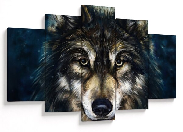Obraz - Vlk (150x105 cm)
