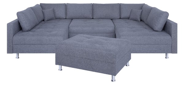 SEDACIA SÚPRAVA, textil, sivá P & B - Sedačky, Online Only