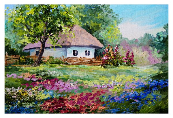 Obraz - Chalupa (90x60 cm)
