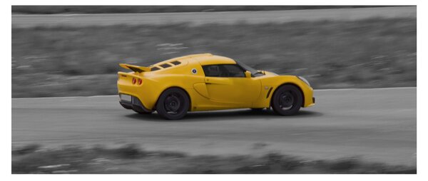 Obraz - Rýchle auto (120x50 cm)