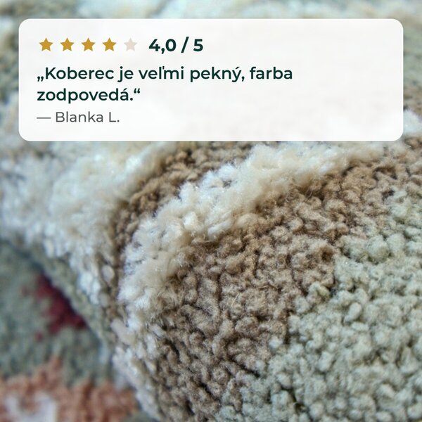 Angel Carpet, Kusový koberec Aurora 25 Green, 60x110, zelená, kancelária