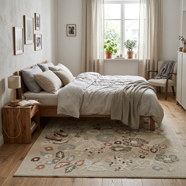 Angel Carpet, Kusový koberec Aurora 25 Beige, 60x110, béžová, kancelária