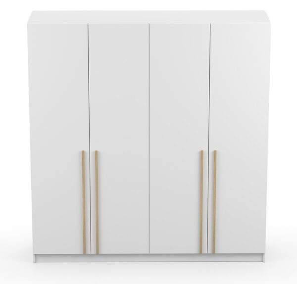 Šatníková skriňa Sevella 200x210x57 - biela/dub