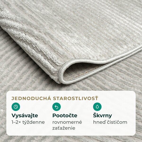 Angel Carpet, Kusový koberec Zafiro 25 Grey, 60x110, šedá, kancelária