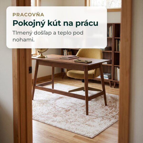 Angel Carpet, Kusový koberec Aurora 55 Gold, 60x110, žltá, kancelária