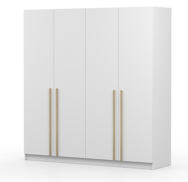 Šatníková skriňa Sevella 200x210x57 - biela/dub