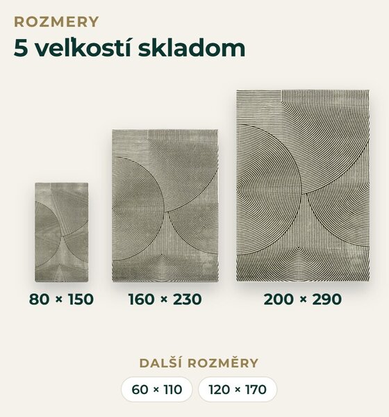 Angel Carpet, Kusový koberec Zafiro 25 Green, 60x110, zelená, kancelária