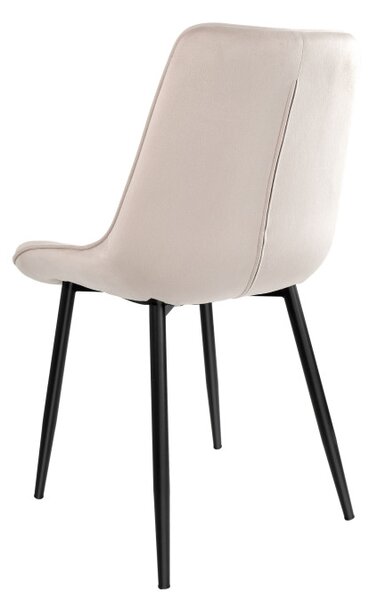 Jedálenská stolička NORMAN zamatová, béžová