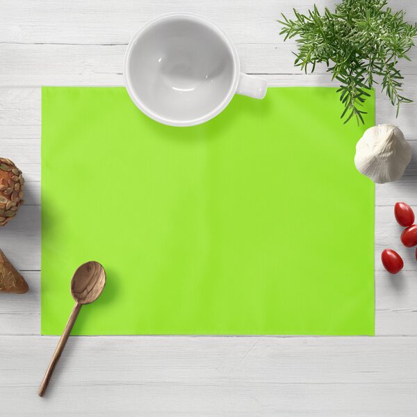 Biante Dekoračné prestieranie na stôl Rongo RG-041 Žiarivé zelené 30x40 cm