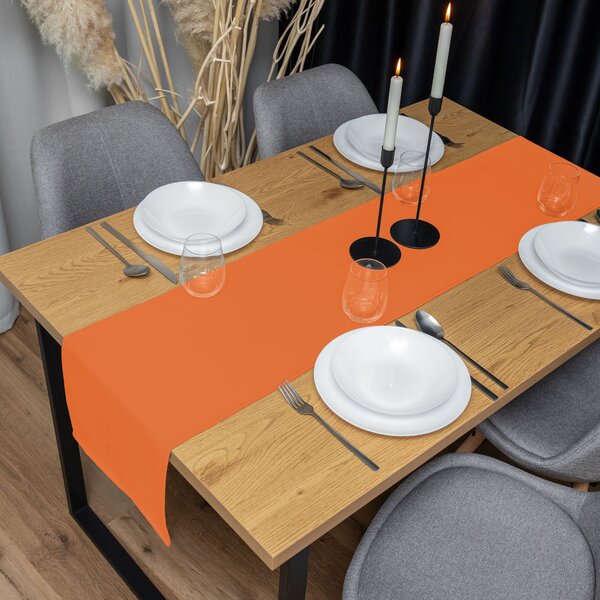 Biante Dekoračný behúň na stôl Rongo RG-035 Oranžový 20x120 cm