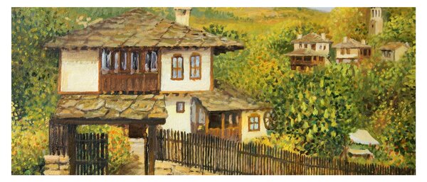 Obraz - Chalúpky v lete (120x50 cm)