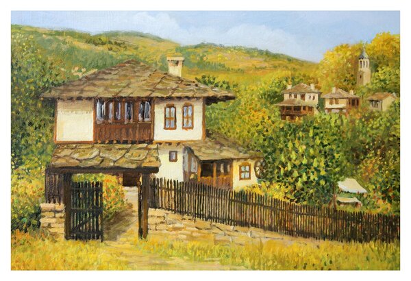 Obraz - Chalúpky v lete (90x60 cm)