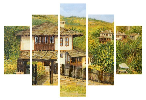 Obraz - Chalúpky v lete (150x105 cm)