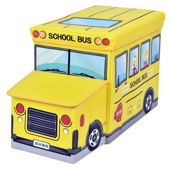 Taburetka v tvare autobusu žltá