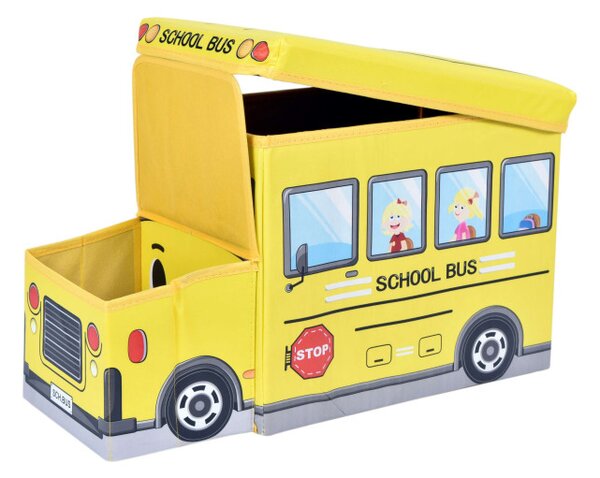 Taburetka v tvare autobusu žltá