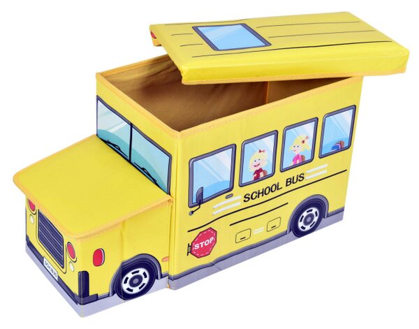 Taburetka v tvare autobusu žltá