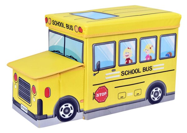 Taburetka v tvare autobusu žltá