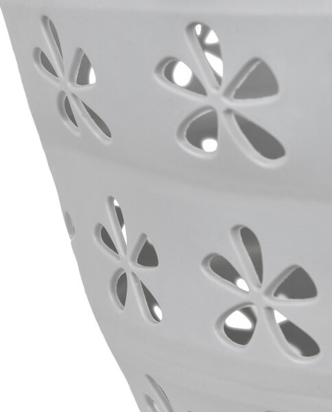 Kôš na bielizeň OVAL COMPACT sivý / biely 25 l