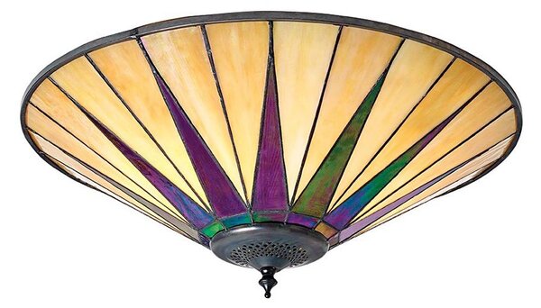 Endon 70240 - Stropné svietidlo Tiffany DARK STAR 2xE27/40W/230V pr. 49 cm