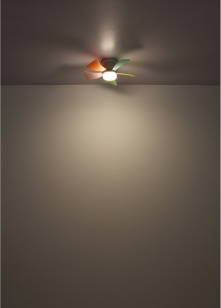 Globo 03609B - LED stmievateľný stropný ventilátor HINES 10W/230V 3000-6500K + diaľkové ovládanie