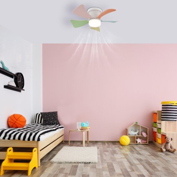 Globo 03609B - LED stmievateľný stropný ventilátor HINES 10W/230V 3000-6500K + diaľkové ovládanie