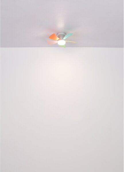 Globo 03609B - LED stmievateľný stropný ventilátor HINES 10W/230V 3000-6500K + diaľkové ovládanie