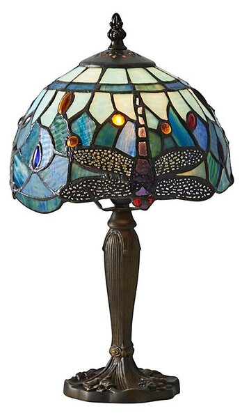Endon 64088 - Stolná lampa Tiffany DRAGONFLY 1xE14/40W/230V priemer 20 cm