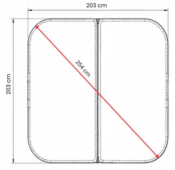 00 Termokryt na záhradnú vírivku 203×203