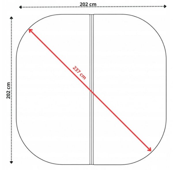 00 Termokryt na vírivku štvorec 200x200