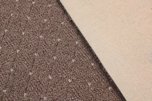 Condor Carpets , Koberec metráž Udinese hnedý - neúčtujeme odrezky z role, na mieru, šíře 4m,na mieru, neúčtujeme odrezky, hnedá, filc, chodba / predsieň