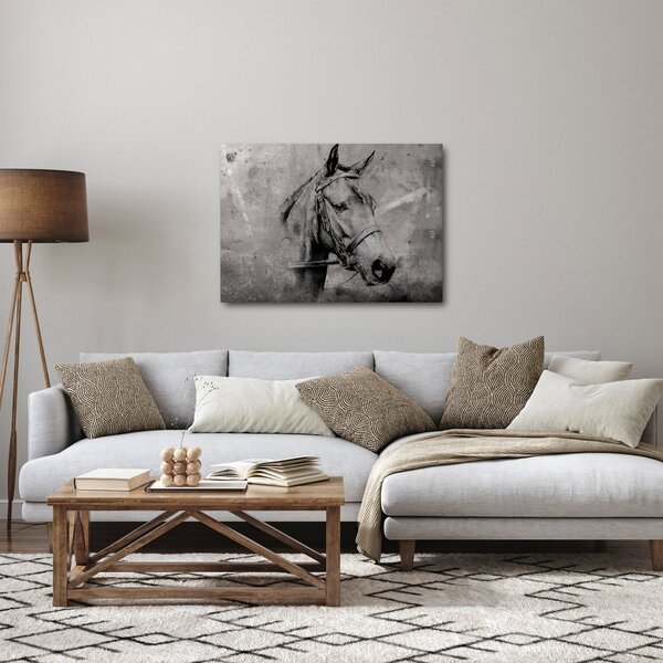 Obraz - Portrét koňa (70x50 cm)