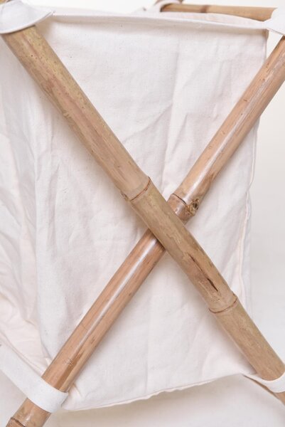 Kôš na bielizeň LAUNDRA, bambus, výška 57 cm, natur
