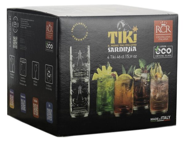 RCR poháre Tiki Sardinia 460 ml 4 ks