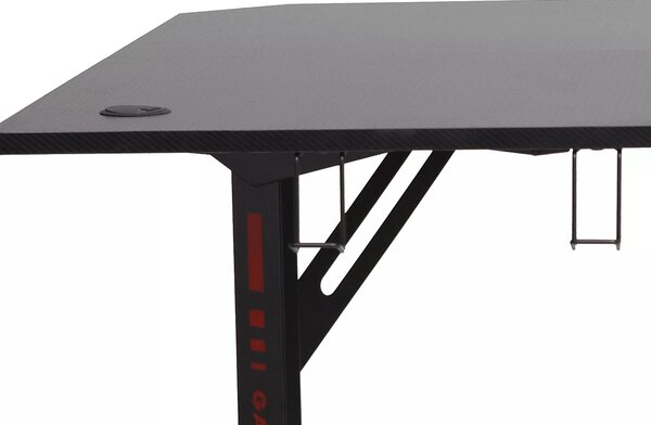 Rohový písací stôl B-219 čierny