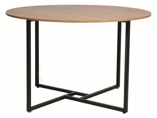 Okrúhly jedálenský stôl s doskou v dekore dub ALTO 120x120
