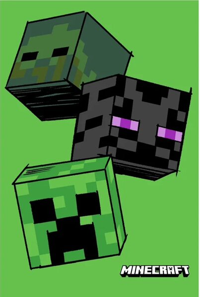 Jerry Fabrics Jerry Fabrics fleecová detská deka Minecraft The Mobs 100x150 cm