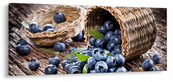 Obraz - Šťavnaté čučoriedky (120x50 cm)