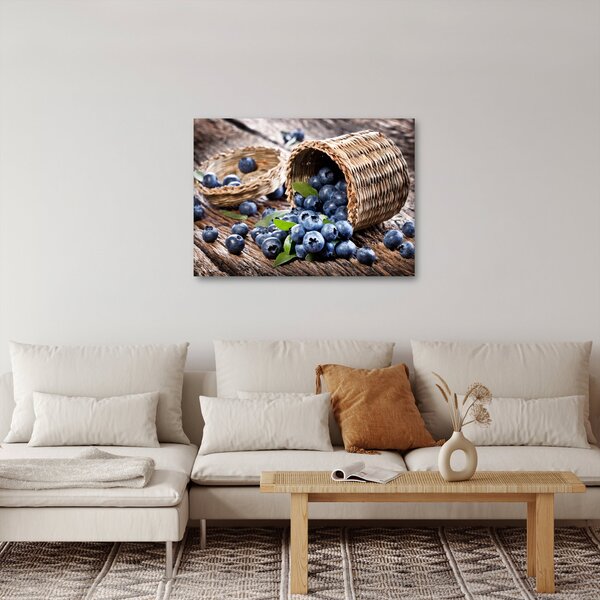 Obraz - Šťavnaté čučoriedky (70x50 cm)