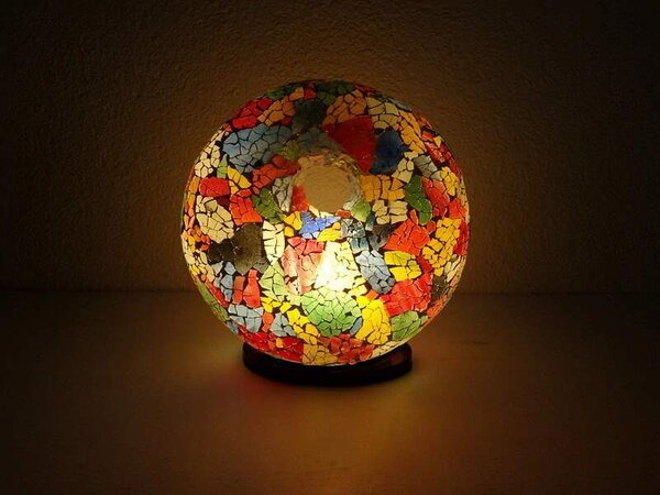 Stolná lampa viacfarebná DONAT