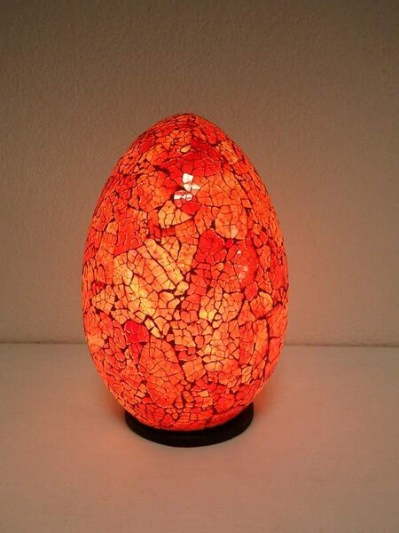 Stolná lampa EGG červená