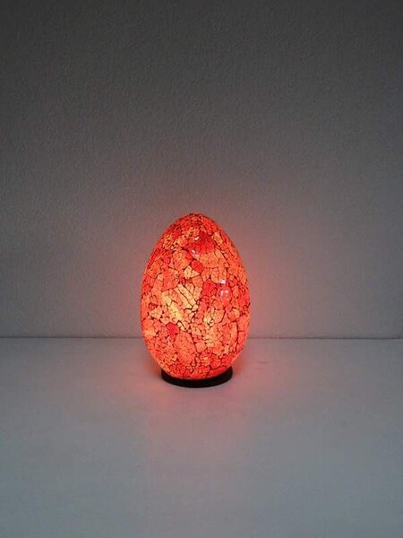 Stolná lampa EGG červená